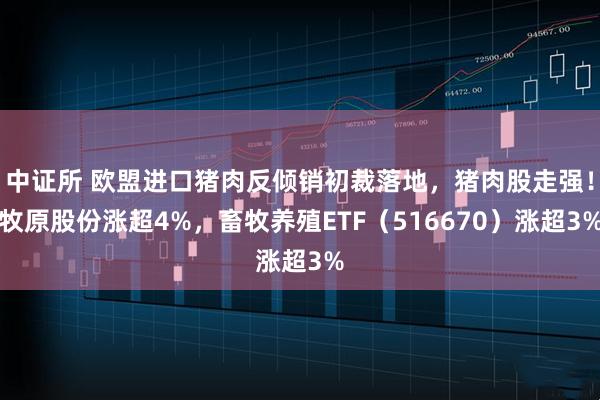 中证所 欧盟进口猪肉反倾销初裁落地，猪肉股走强！牧原股份涨超4%，畜牧养殖ETF（516670）涨超3%